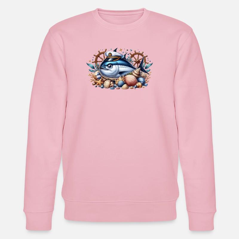 Kapitän Thunfisch - Stanley/Stella Unisex Bio-Sweatshirt CHANGER - Hellrosa