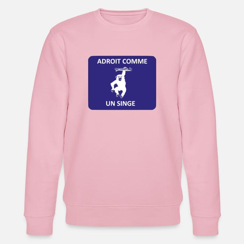 Dexterous as a monkey - Stanley/Stella CHANGER Unisex Organic Sweatshirt - cotton pink