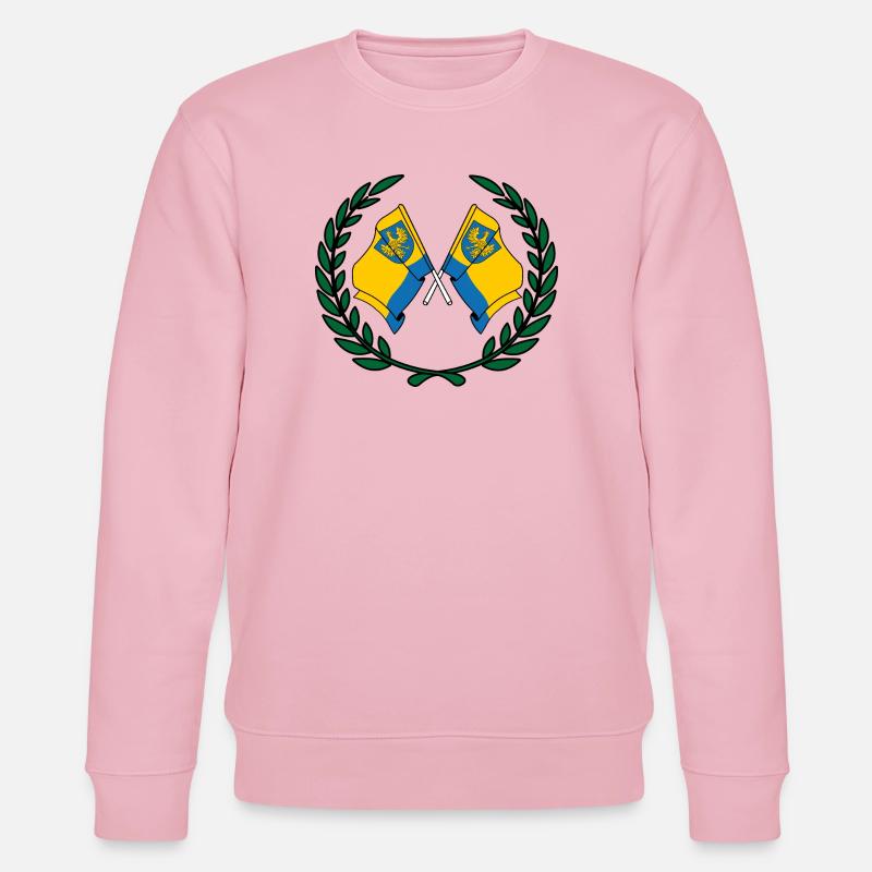 Drapeaux Opole couronne de laurier - Sweat bio CHANGER Stanley/Stella Unisexe - rose pâle