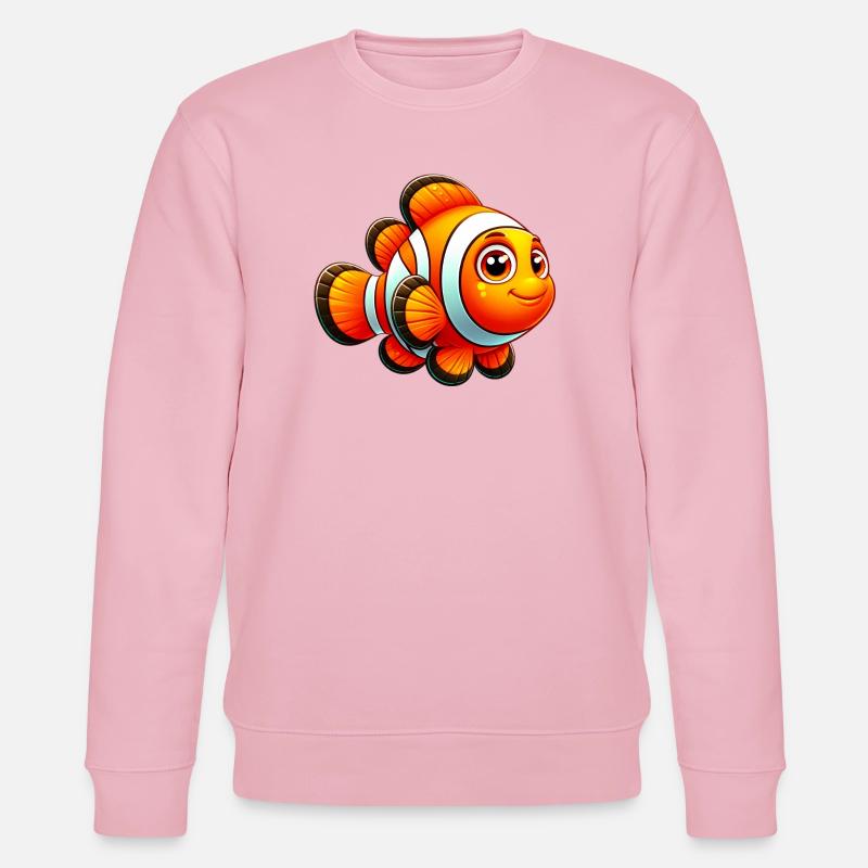Clownfisch - Stanley/Stella Unisex Bio-Sweatshirt CHANGER  - Hellrosa