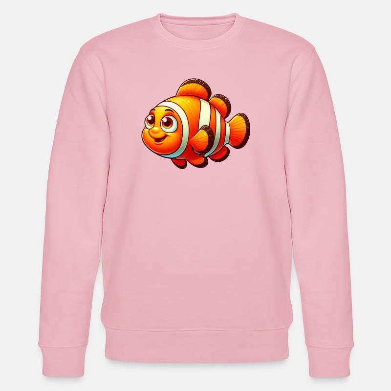 Clownfisch - Stanley/Stella Unisex Bio-Sweatshirt CHANGER  - Hellrosa