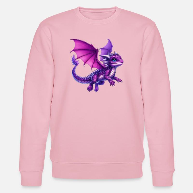 Drache - Stanley/Stella Unisex Bio-Sweatshirt CHANGER  - Hellrosa