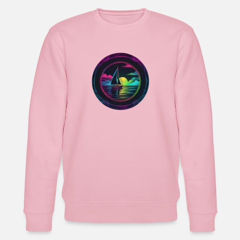 Neonsegler am Abendrot - Stanley/Stella Unisex Bio-Sweatshirt CHANGER  - Hellrosa
