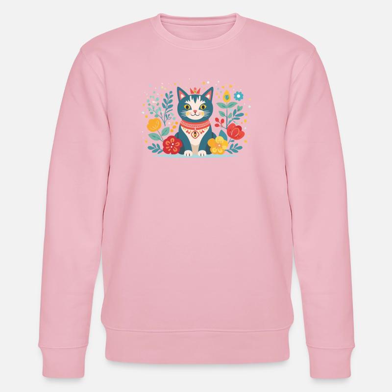 chat mignon - Sweat bio CHANGER Stanley/Stella Unisexe - rose pâle