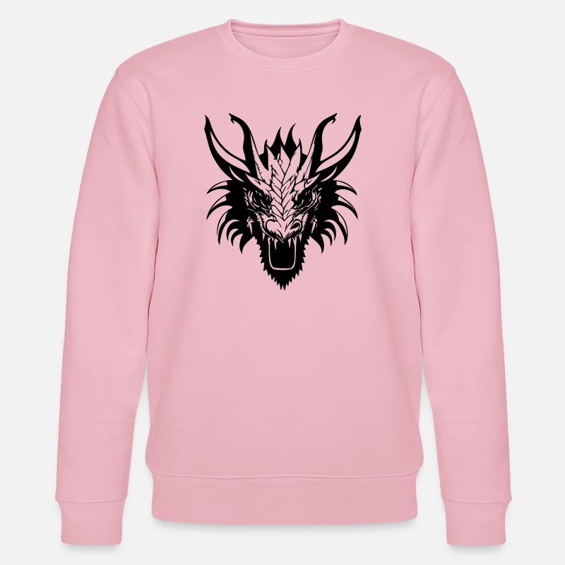 Drachenkopf - Stanley/Stella Unisex Bio-Sweatshirt CHANGER  - Hellrosa