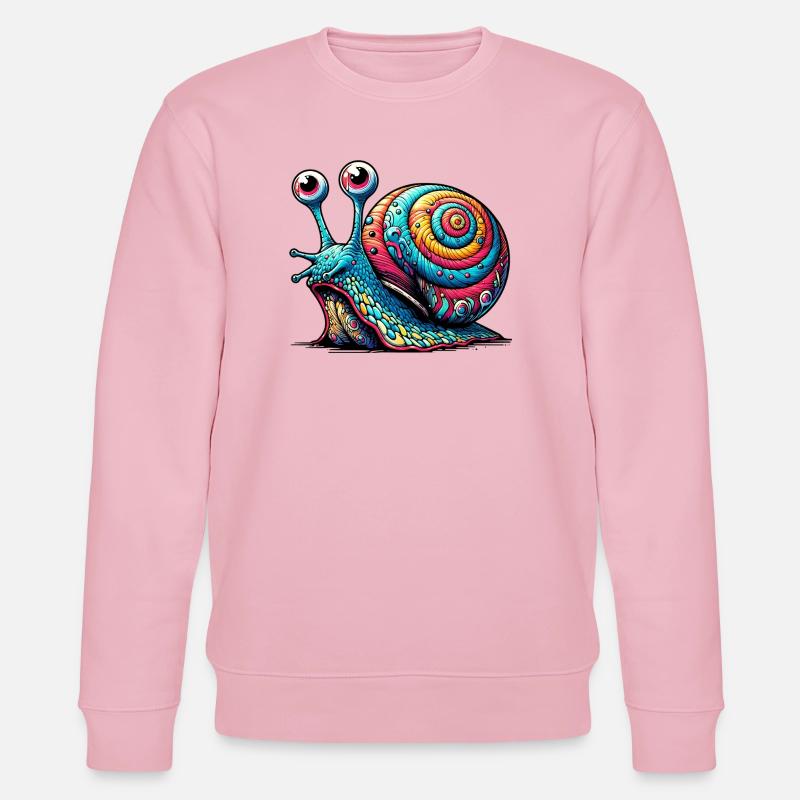 Schnecke - Stanley/Stella Unisex Bio-Sweatshirt CHANGER - Hellrosa