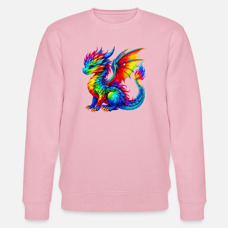 Drache - Stanley/Stella Unisex Bio-Sweatshirt CHANGER  - Hellrosa
