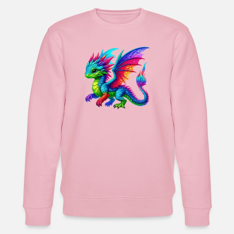 Drache - Stanley/Stella Unisex Bio-Sweatshirt CHANGER - Hellrosa