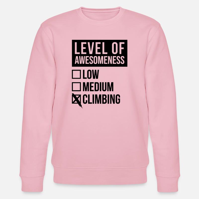 escalade - Sweat bio CHANGER Stanley/Stella Unisexe - rose pâle