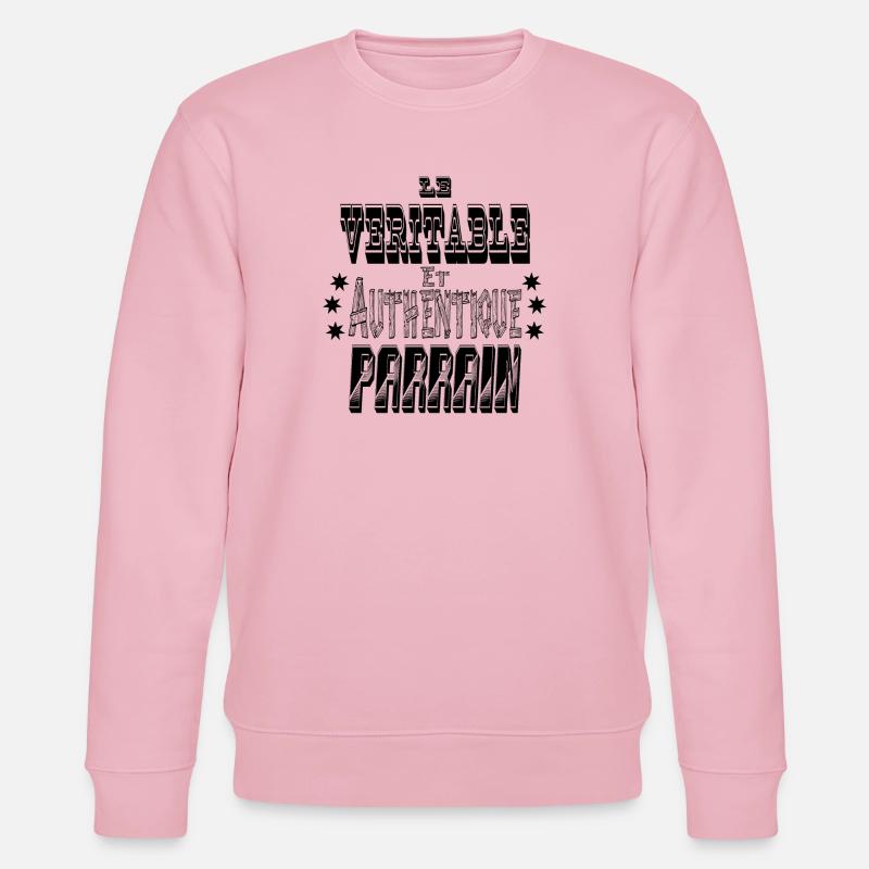 Le Véritable et Authentique Parrain - Sweat bio CHANGER Stanley/Stella Unisexe - rose pâle