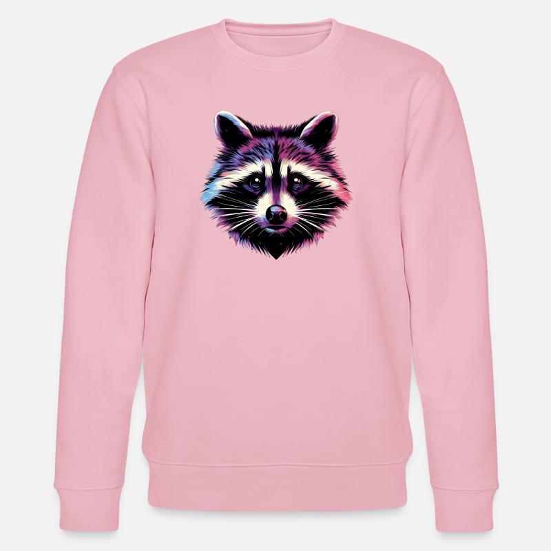 Waschbär - Stanley/Stella Unisex Bio-Sweatshirt CHANGER  - Hellrosa