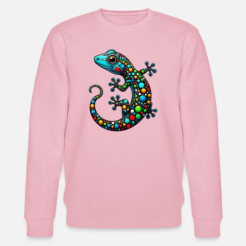 Gecko - Stanley/Stella Unisex Bio-Sweatshirt CHANGER  - Hellrosa