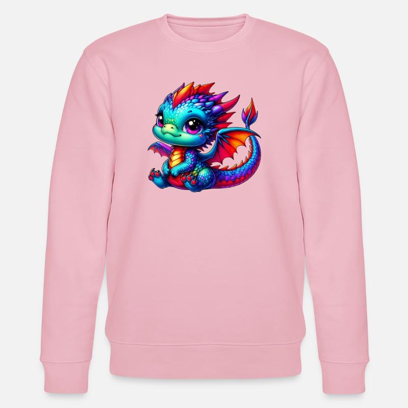 Drache - Stanley/Stella Unisex Bio-Sweatshirt CHANGER  - Hellrosa