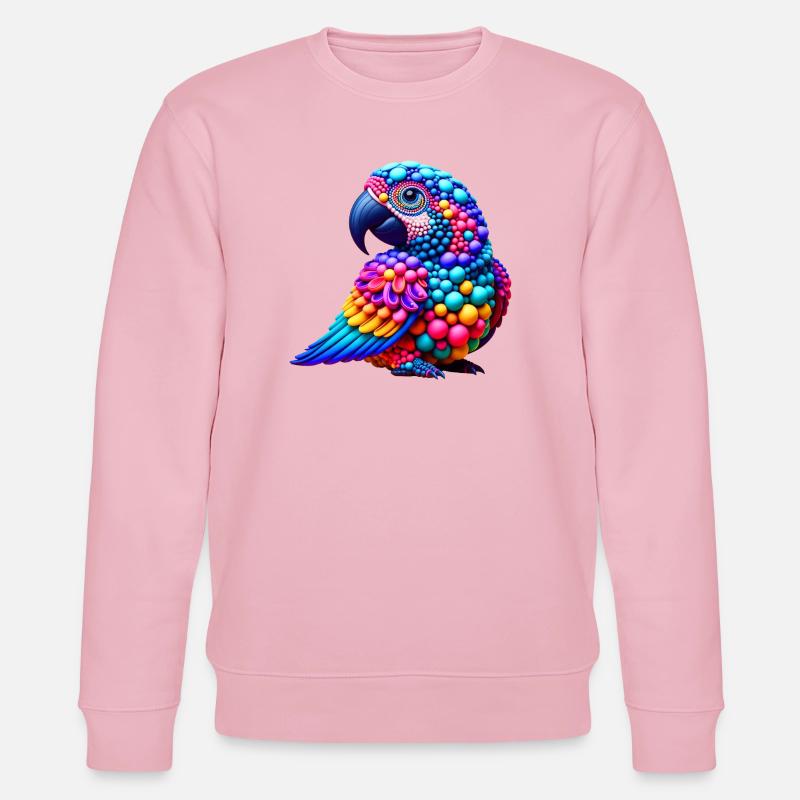 Pop-Art-Bird (01) - Stanley/Stella Unisex Bio-Sweatshirt CHANGER  - Hellrosa