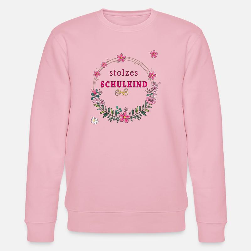 stolzes Schulkind Einschulung - Stanley/Stella Unisex Bio-Sweatshirt CHANGER  - Hellrosa