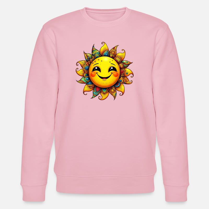 Sonne - Stanley/Stella Unisex Bio-Sweatshirt CHANGER  - Hellrosa
