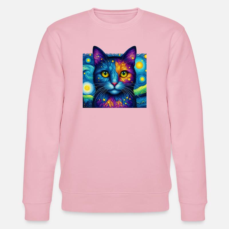 Chat - Sweat bio CHANGER Stanley/Stella Unisexe - rose pâle