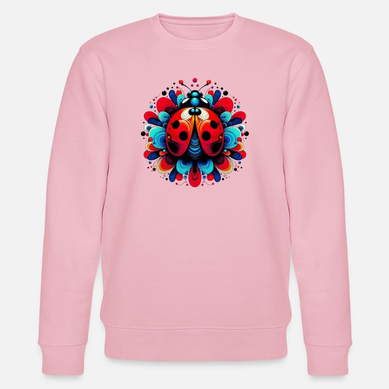 Marienkäfer - Stanley/Stella Unisex Bio-Sweatshirt CHANGER  - Hellrosa