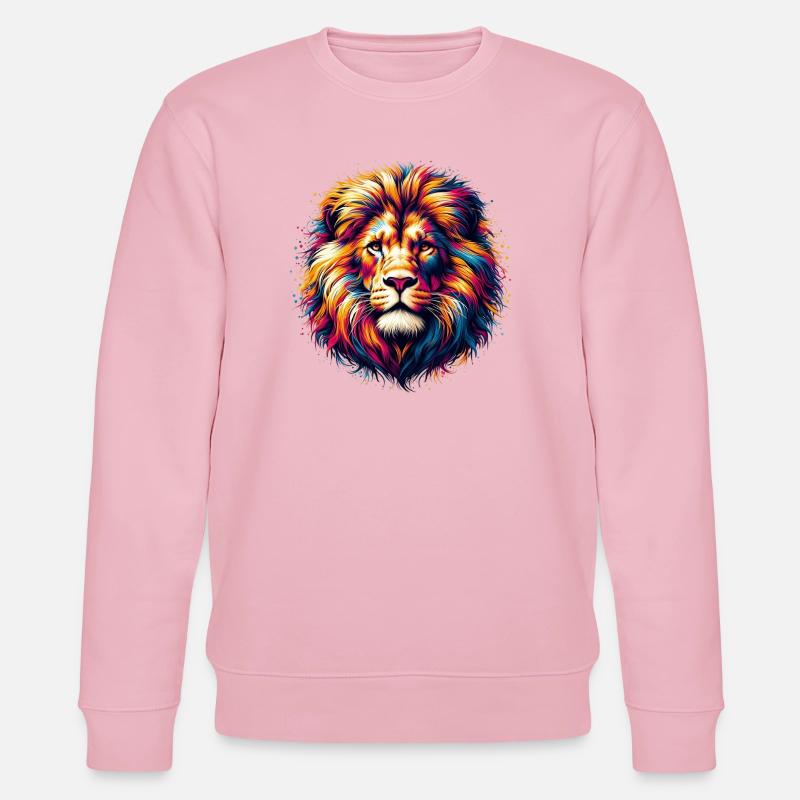 Lion - Sweat bio CHANGER Stanley/Stella Unisexe - rose pâle