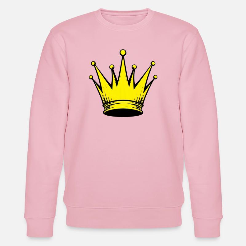 Goldene Krone - Stanley/Stella Unisex Bio-Sweatshirt CHANGER  - Hellrosa