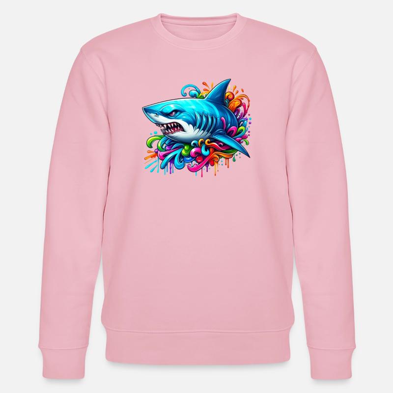 Requin - Sweat bio CHANGER Stanley/Stella Unisexe - rose pâle