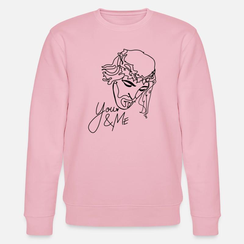 Jesus - Stanley/Stella Unisex Bio-Sweatshirt CHANGER  - Hellrosa