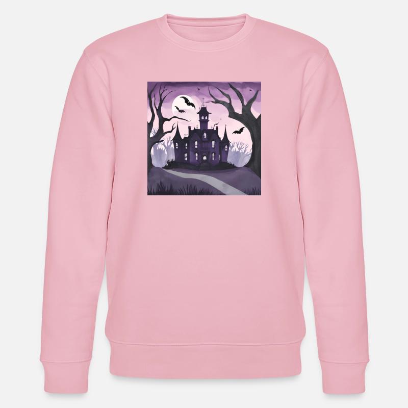 Gotisches Herrenhaus. - Stanley/Stella Unisex Bio-Sweatshirt CHANGER  - Hellrosa