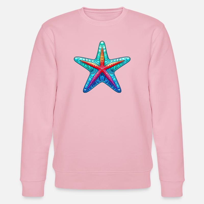 Seestern - Stanley/Stella Unisex Bio-Sweatshirt CHANGER  - Hellrosa