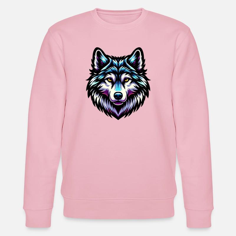 Wolf - Stanley/Stella Unisex Bio-Sweatshirt CHANGER - Hellrosa