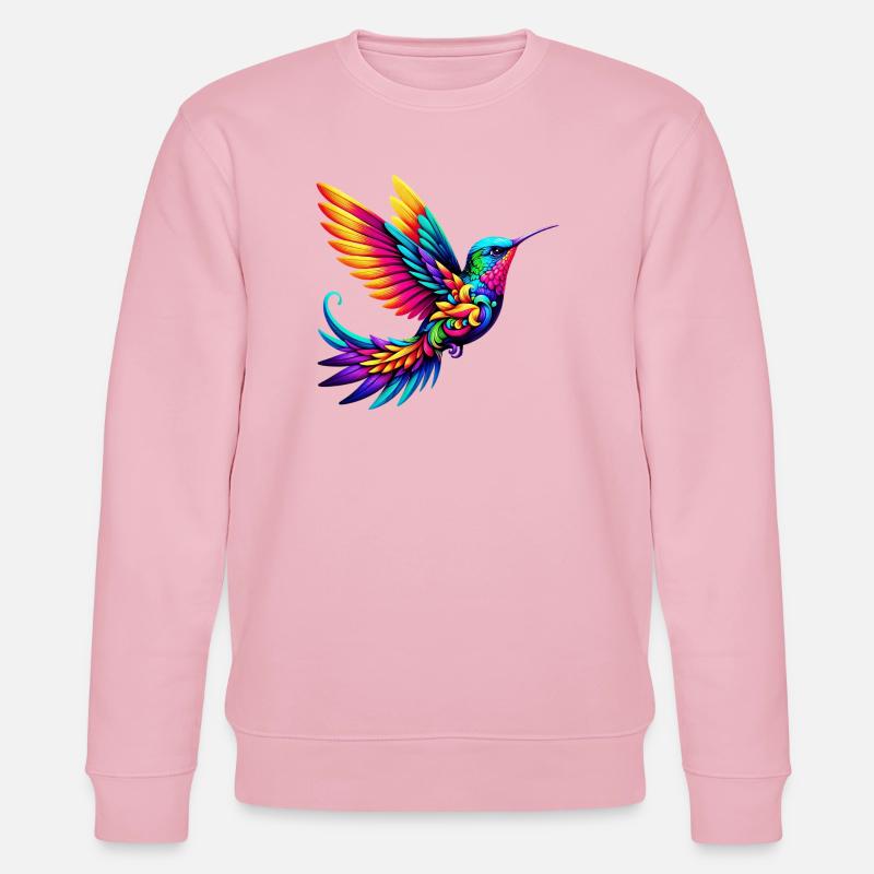 Kolibri - Stanley/Stella Unisex Bio-Sweatshirt CHANGER  - Hellrosa
