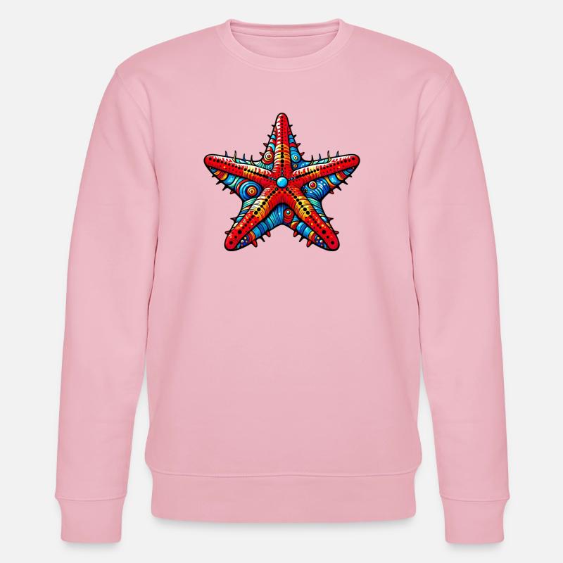 Seestern - Stanley/Stella Unisex Bio-Sweatshirt CHANGER  - Hellrosa