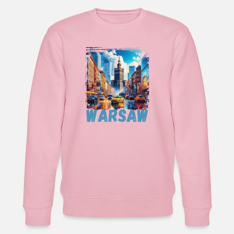 Varsovie - Sweat bio CHANGER Stanley/Stella Unisexe - rose pâle