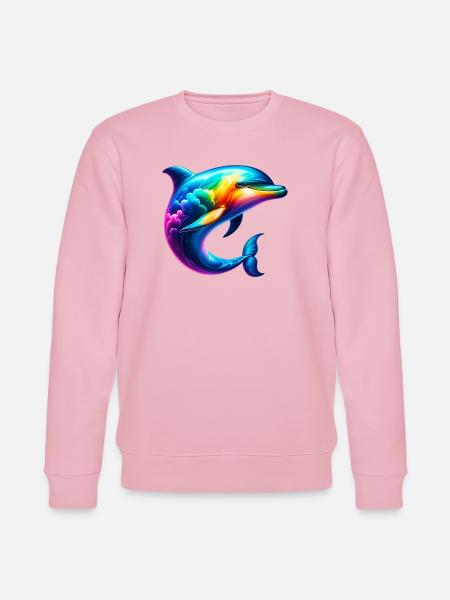 Dolphin - Stanley/Stella CHANGER Unisex Organic Sweatshirt - cotton pink