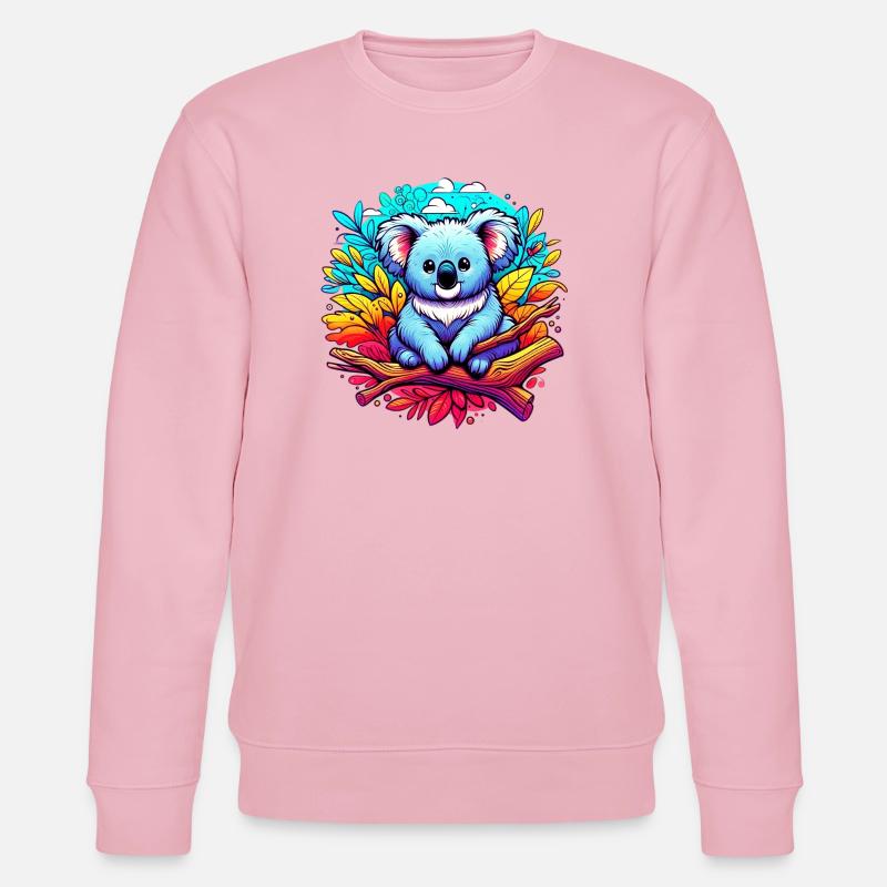 Koala - Sweat bio CHANGER Stanley/Stella Unisexe - rose pâle