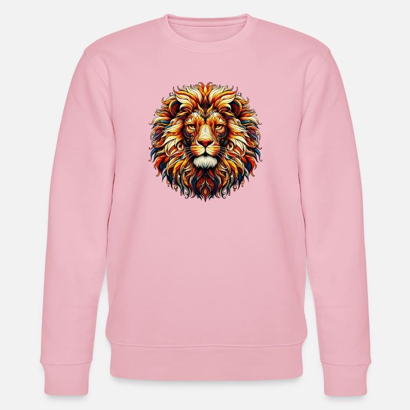 Löwe - Stanley/Stella Unisex Bio-Sweatshirt CHANGER  - Hellrosa