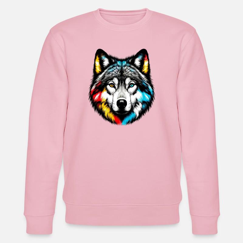 Loup - Sweat bio CHANGER Stanley/Stella Unisexe - rose pâle