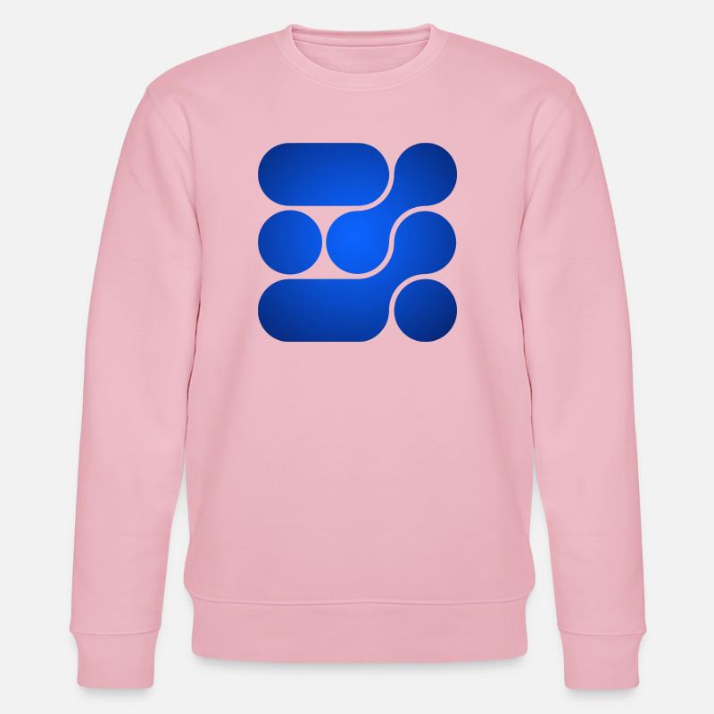 OCHOOO - Magisches Blau - Stanley/Stella Unisex Bio-Sweatshirt CHANGER - Hellrosa
