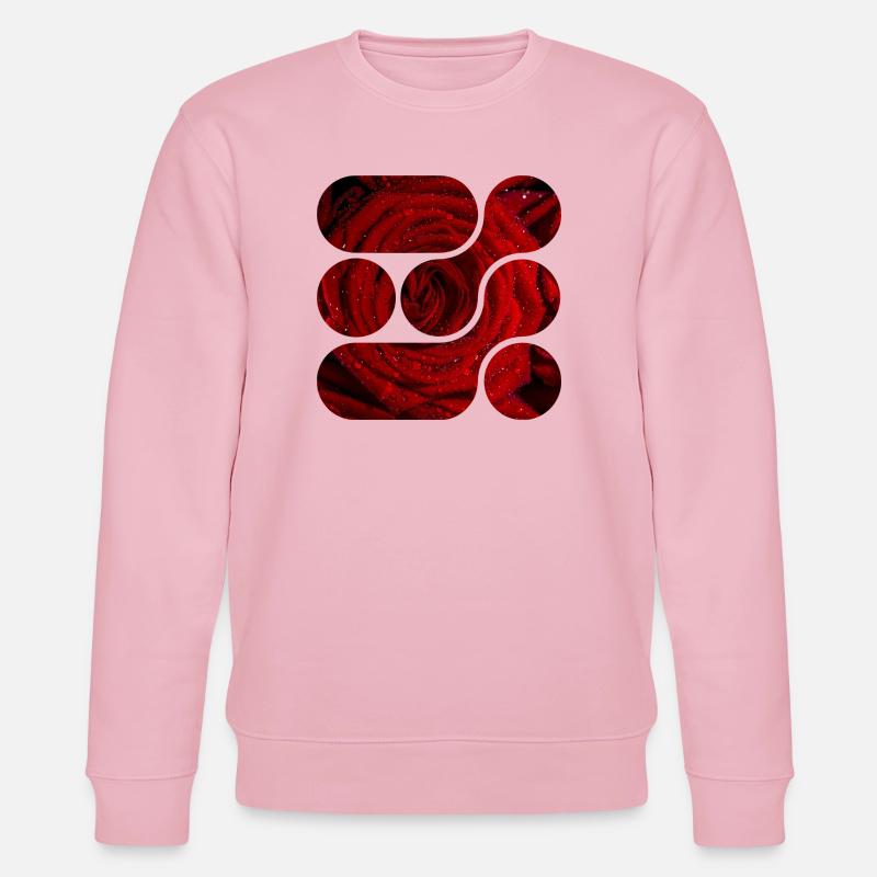 OCHOOO - Rote Rose - Stanley/Stella Unisex Bio-Sweatshirt CHANGER  - Hellrosa