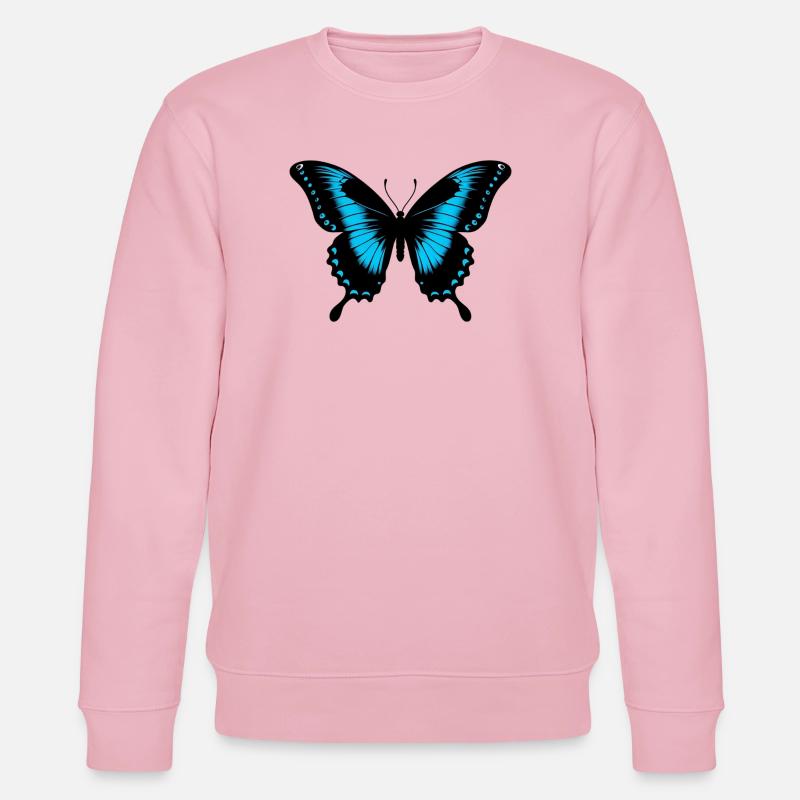 Schmetterling - Stanley/Stella Unisex Bio-Sweatshirt CHANGER - Hellrosa