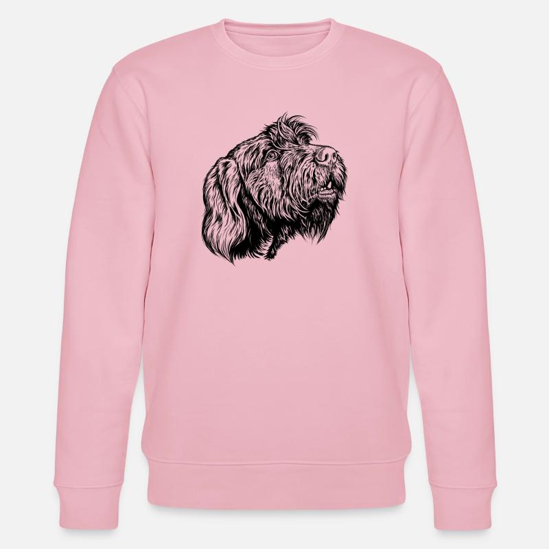 Pudelpointer se joint à la conversation - Sweat bio CHANGER Stanley/Stella Unisexe - rose pâle