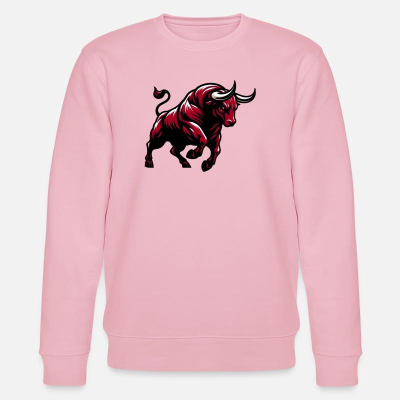 Stier - Stanley/Stella Unisex Bio-Sweatshirt CHANGER  - Hellrosa