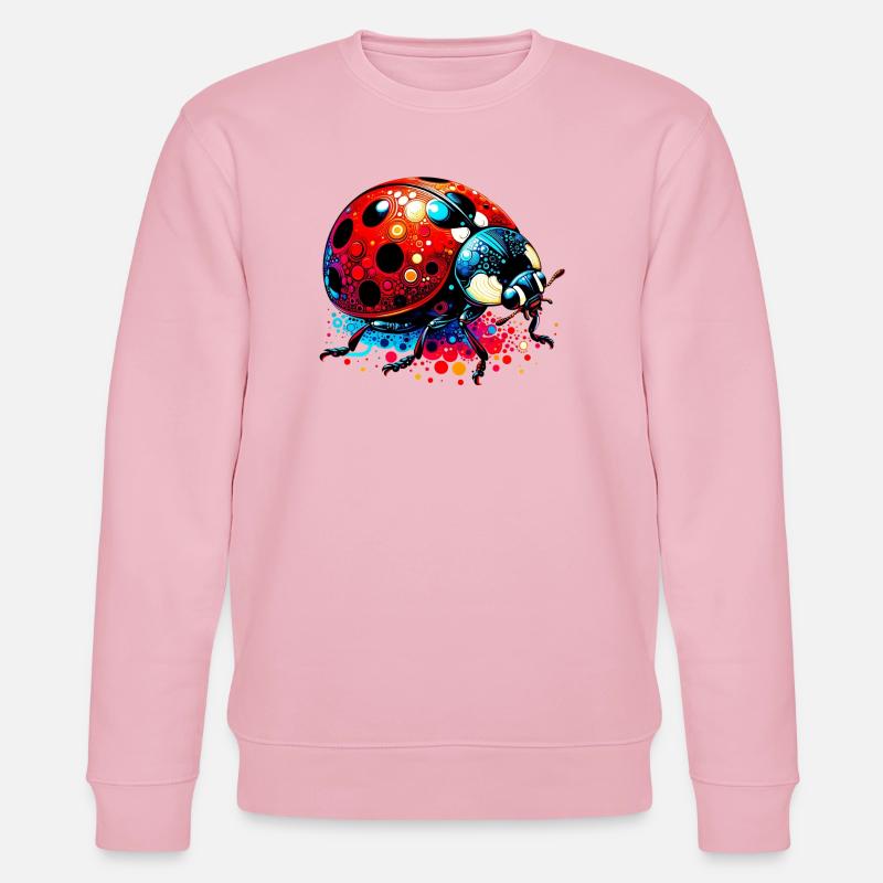 Marienkäfer - Stanley/Stella Unisex Bio-Sweatshirt CHANGER  - Hellrosa