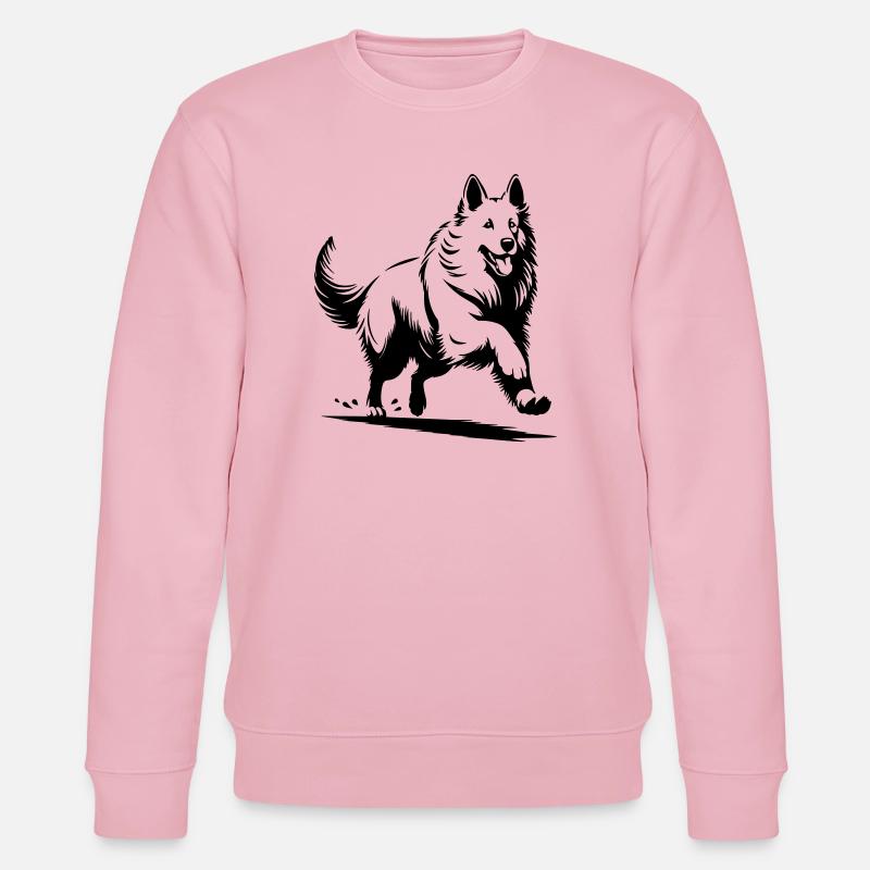 Schweizer Schäferhund - Stanley/Stella Unisex Bio-Sweatshirt CHANGER  - Hellrosa