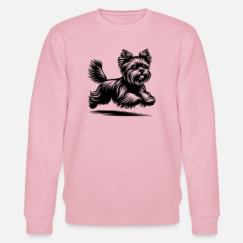 Yorkshire Terrier - Stanley/Stella Unisex Bio-Sweatshirt CHANGER  - Hellrosa