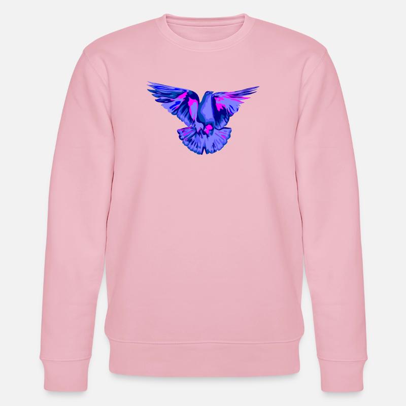 Taube blau - Stanley/Stella Unisex Bio-Sweatshirt CHANGER  - Hellrosa