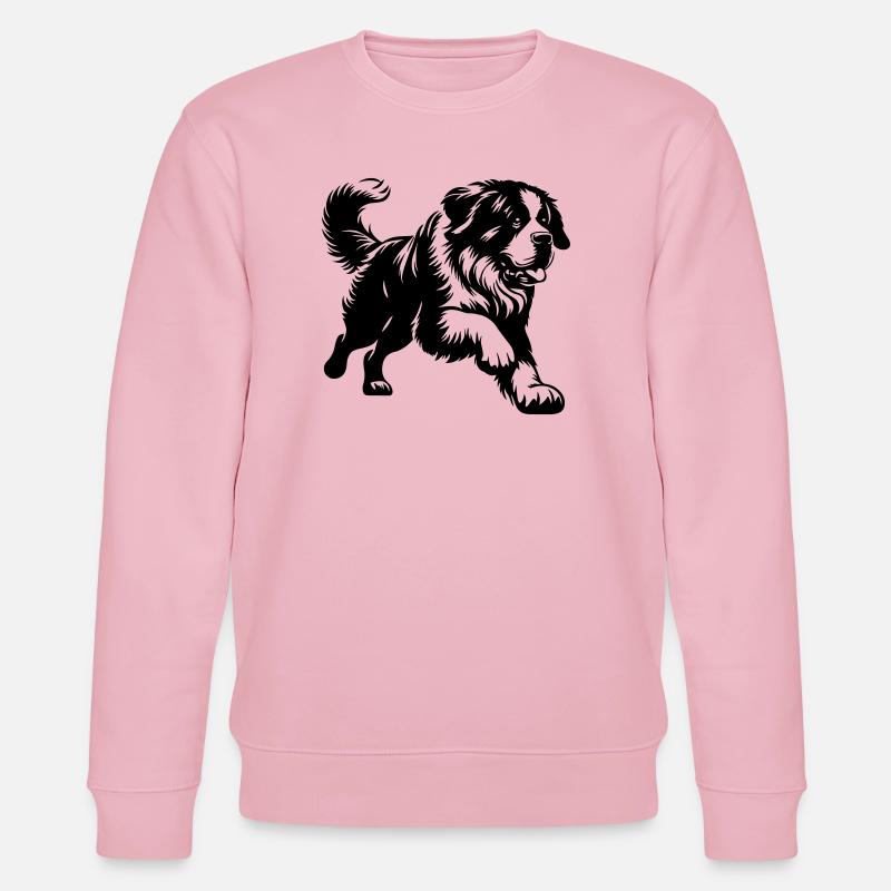 Bernhardiner - Stanley/Stella Unisex Bio-Sweatshirt CHANGER  - Hellrosa