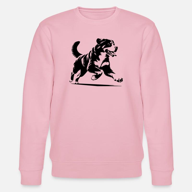 Berner Sennenhund - Stanley/Stella Unisex Bio-Sweatshirt CHANGER  - Hellrosa