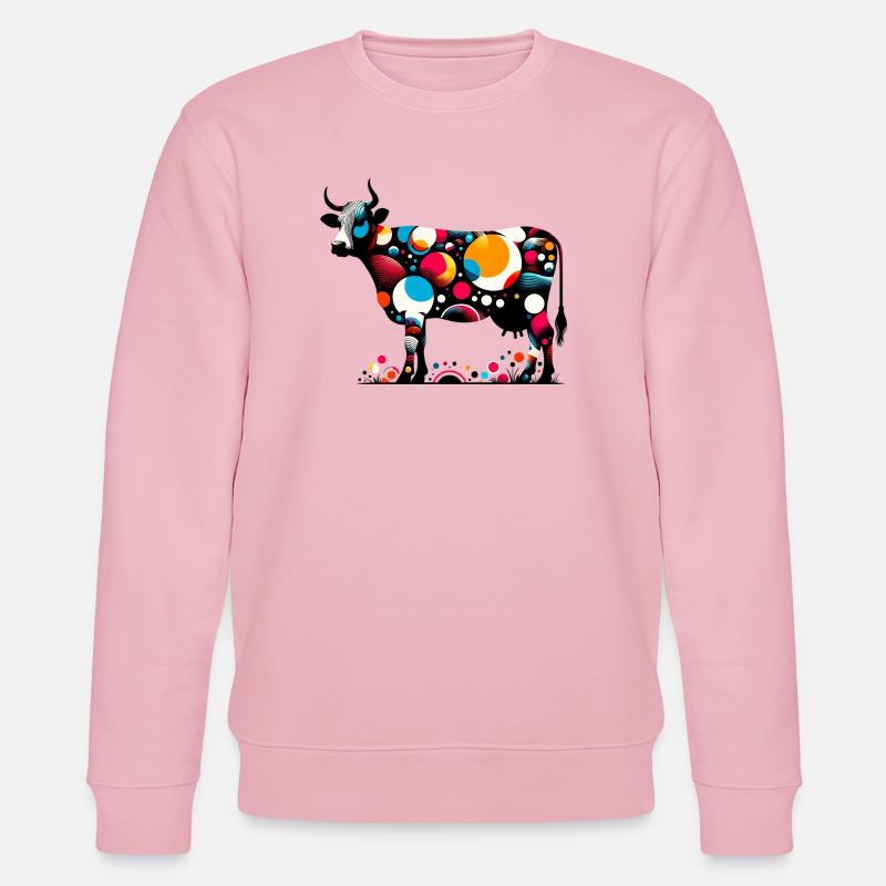 Vache - Sweat bio CHANGER Stanley/Stella Unisexe - rose pâle