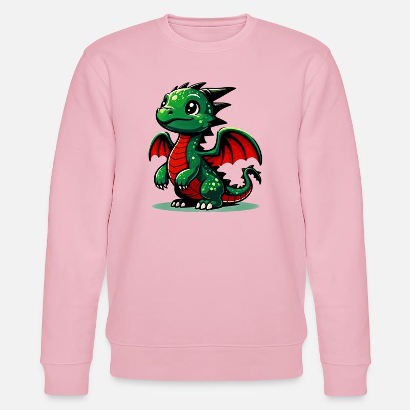 Drachen - Stanley/Stella Unisex Bio-Sweatshirt CHANGER  - Hellrosa