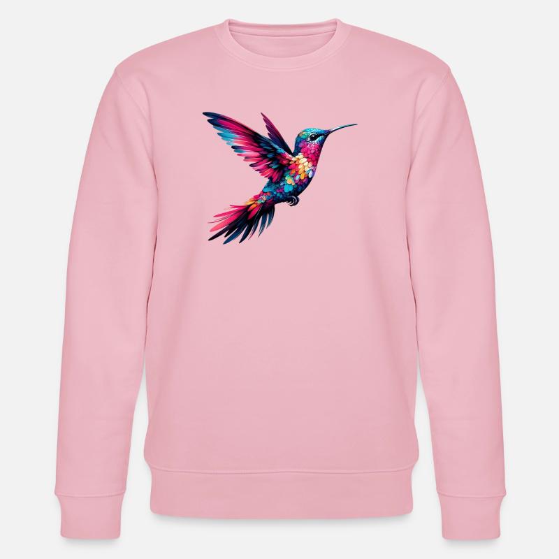 Kolibri - Stanley/Stella Unisex Bio-Sweatshirt CHANGER  - Hellrosa